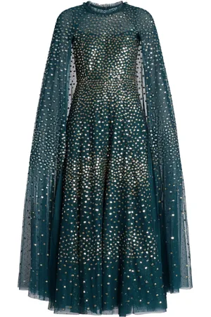Needle & Thread Cape-Kleid mit Pailletten