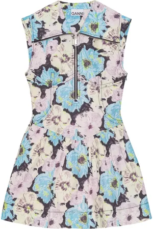 Ganni Minikleid mit Print