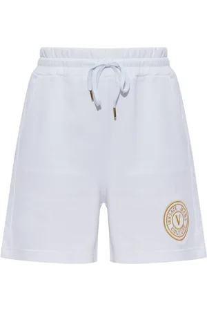 VERSACE Shorts mit Logo-Stickerei