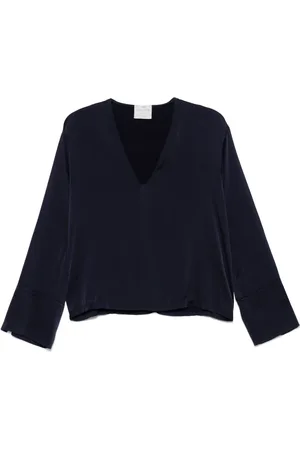 FORTE FORTE Klassische Satinbluse
