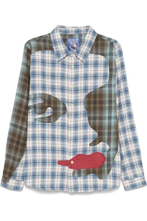 KIDSUPER STUDIOS Hemd im Patchwork-Look