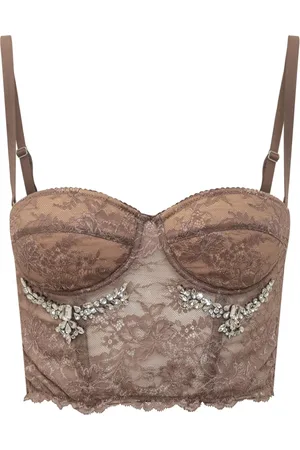 Des Phemmes Bustier-Top aus Spitze