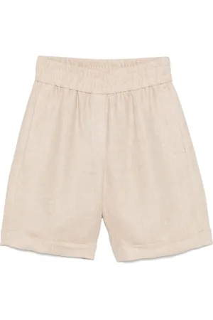 PESERICO SIGN Shorts mit Fischgrätenmuster
