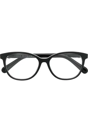 Moncler Brille mit Logo-Schild