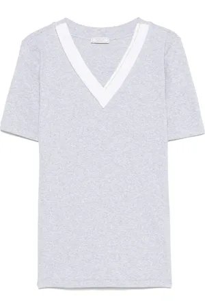PESERICO SIGN Fein geripptes T-Shirt