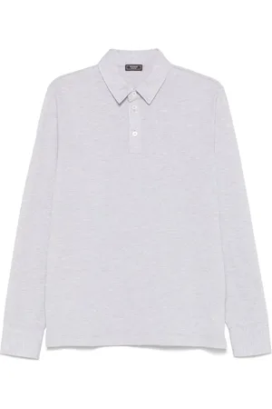 PESERICO SIGN Piqué-Poloshirt mit meliertem Effekt