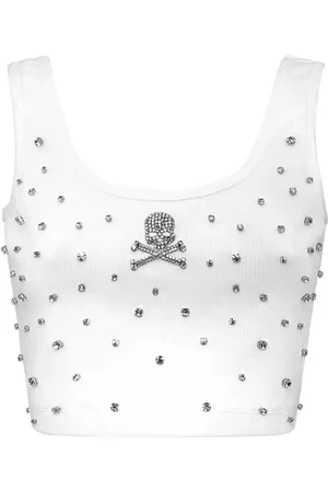 Philipp Plein Top mit Strass
