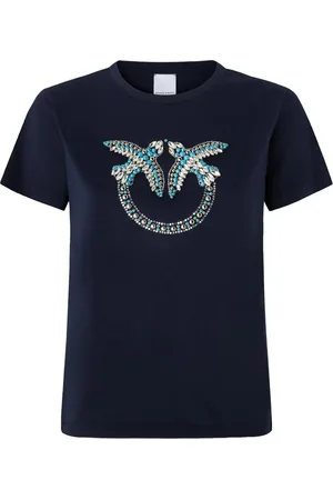 Pinko T-Shirt mit Love Birds-Stickerei