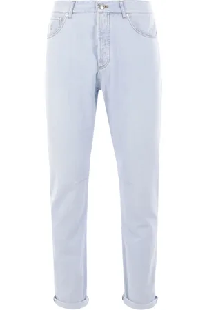 Brunello Cucinelli Jeans mit Logo-Stickerei