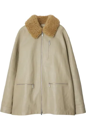 Burberry Mantel aus Leder