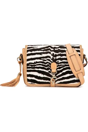 Gucci 2000-2015 Marrakech Umhängetasche aus Ponyhaar und Leder mit Zebra-Print