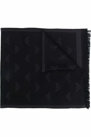 Emporio Armani Schal mit Logo-Stickerei