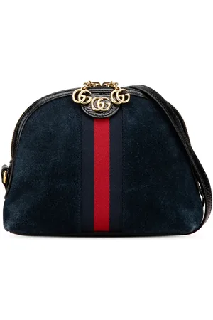 Gucci 2000-2015 kleine Ophidia Dome Umhängetasche aus Wildleder