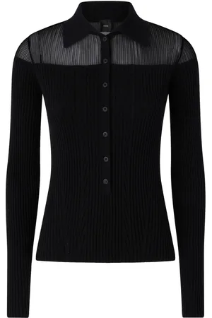 Pinko Geripptes Poloshirt