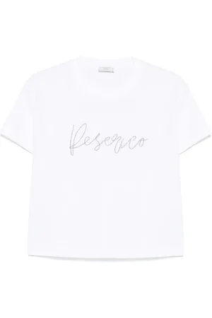 PESERICO SIGN T-Shirt mit Logo-Stickerei