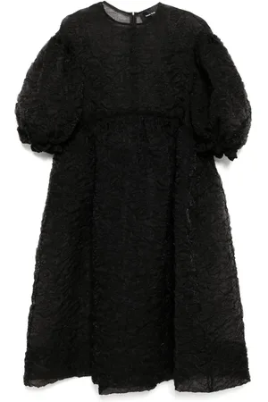 Simone Rocha Gesmoktes Kleid mit Rüschen