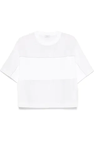 PESERICO SIGN T-Shirt mit Kontrasteinsätzen