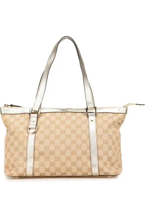 Gucci 2000-2015 Abbey Tote Bag aus GG Canvas mit D-Ring
