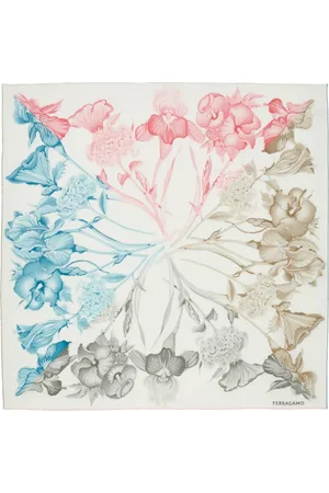Salvatore Ferragamo Seidenschal mit Hortensien-Print