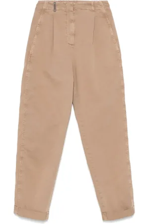 PESERICO SIGN Stückgefärbte Gabardine-Hose