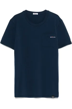 Kiton T-Shirt mit Logo-Stickerei