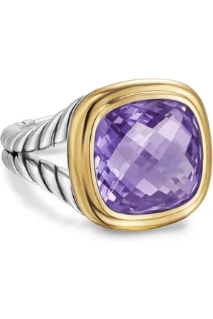 David Yurman 18kt Albion Gelbgold- und Sterlingsilberring mit Amethyst