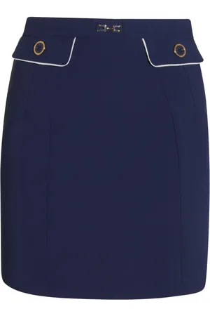 Elisabetta Franchi Rock mit Logo-Schild