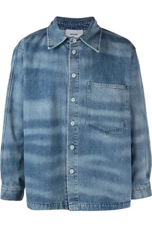 BONSAI Salty Jeanshemd mit Batikmuster
