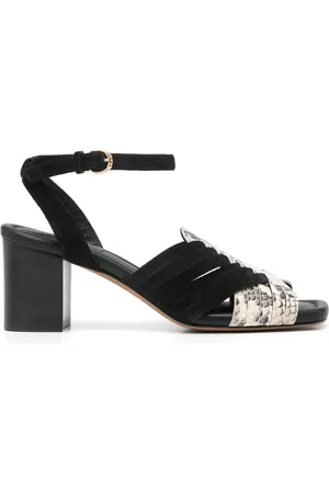 ULLA JOHNSON Sandalen mit Schlangen-Print 75mm