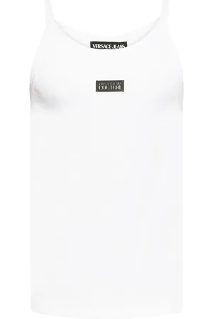 VERSACE Geripptes Oberteil mit Logo