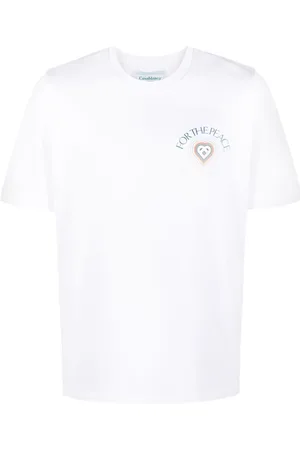 Casablanca T-Shirt mit "For the Peace"-Print