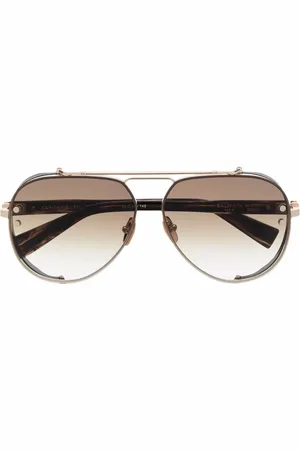 Balmain Pilotenbrille mit Logo
