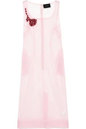 Simone Rocha Kleid mit eckigem Ausschnitt