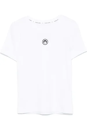 Marine Serre T-Shirt mit Mond-Logo