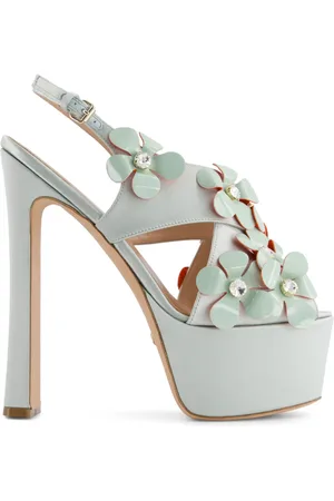 Giambattista Valli Sandalen mit Blumenapplikation