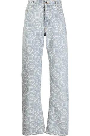 Casablanca Gerade Jeans mit Monogramm-Print