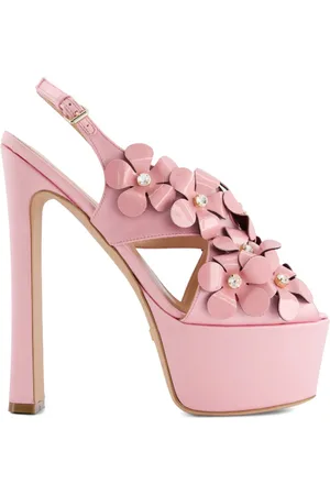 Giambattista Valli Sandalen mit Blumenapplikation