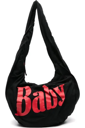 ERL Schultertasche mit Text-Print