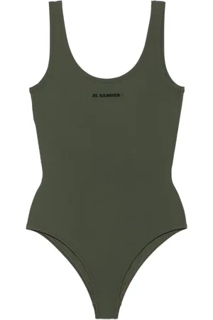 Jil Sander Badeanzug mit Logo-Print