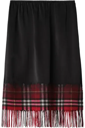 Burberry Midirock mit Fransen