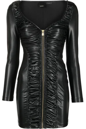 Pinko Minikleid aus Faux Leder