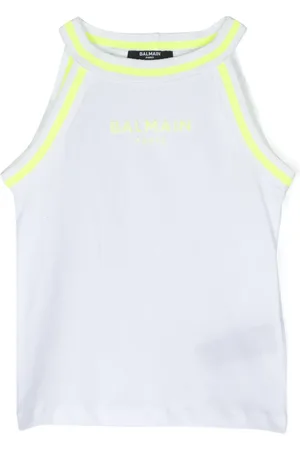 Balmain Trägershirt mit Logo-Print