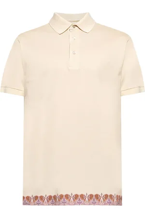 Etro Poloshirt mit Paisley-Besatz