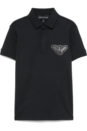 Emporio Armani Poloshirt mit Logo-Applikation