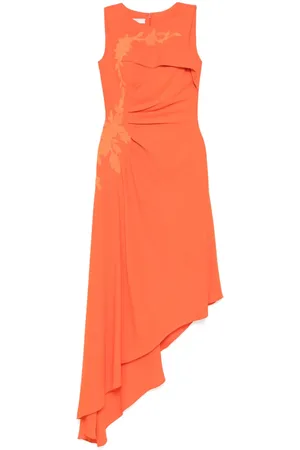 Saiid Kobeisy Kleid mit Blumenstickerei