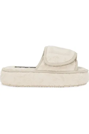 Dolce & Gabbana Slipper mit Logo-Stickerei