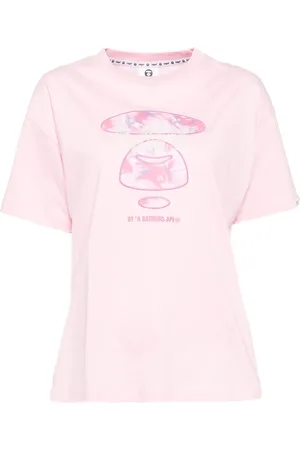 A Bathing Ape T-Shirt mit Logo-Stickerei