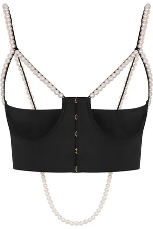 Moschino Top mit Perlendetail