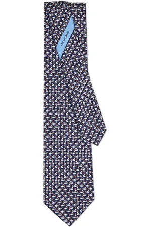 Salvatore Ferragamo Seidenkrawatte mit Schwan-Print