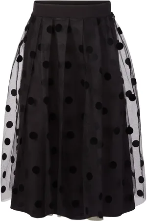 Nina Ricci Gepunkteter Midirock